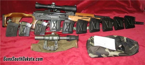 Romanian PSL with Scope & 10 Mags 7.62x54R